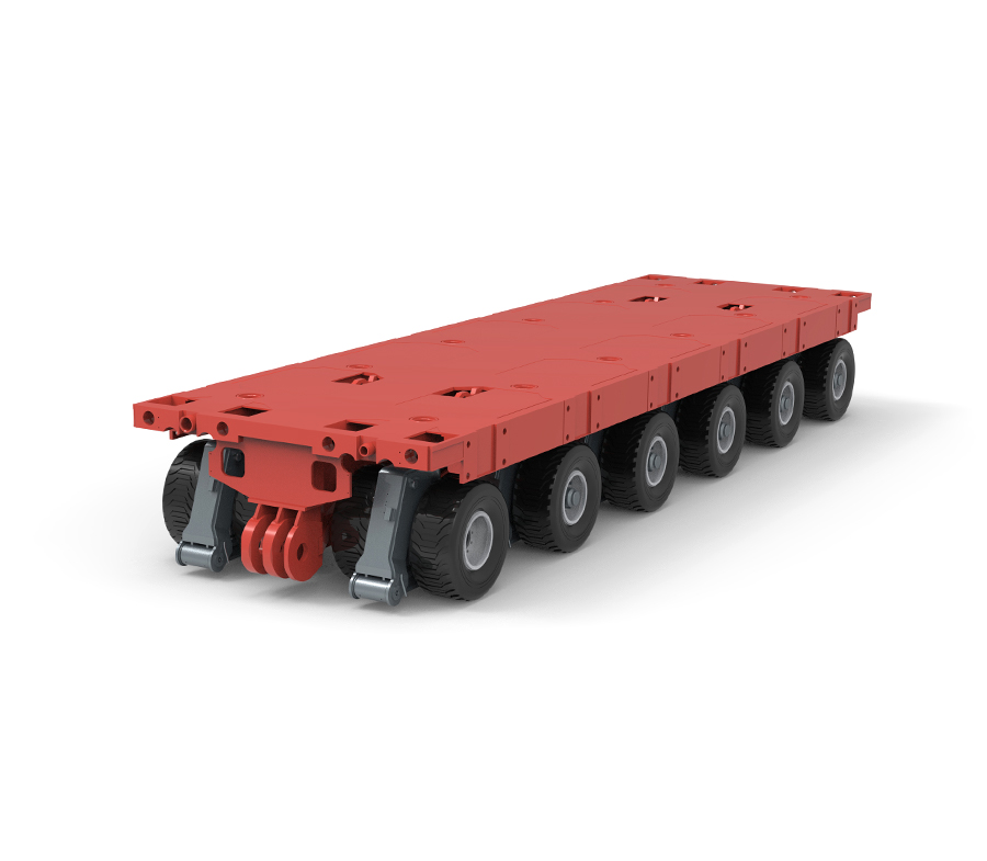 KTSP-6 Self-Propelled Modular Transporter dengan 6 poros (SPMT)