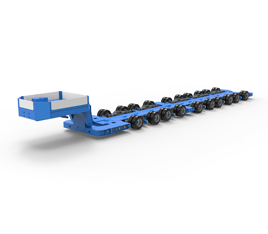 Semi-trailer pengangkut menara turbin angin LT-1