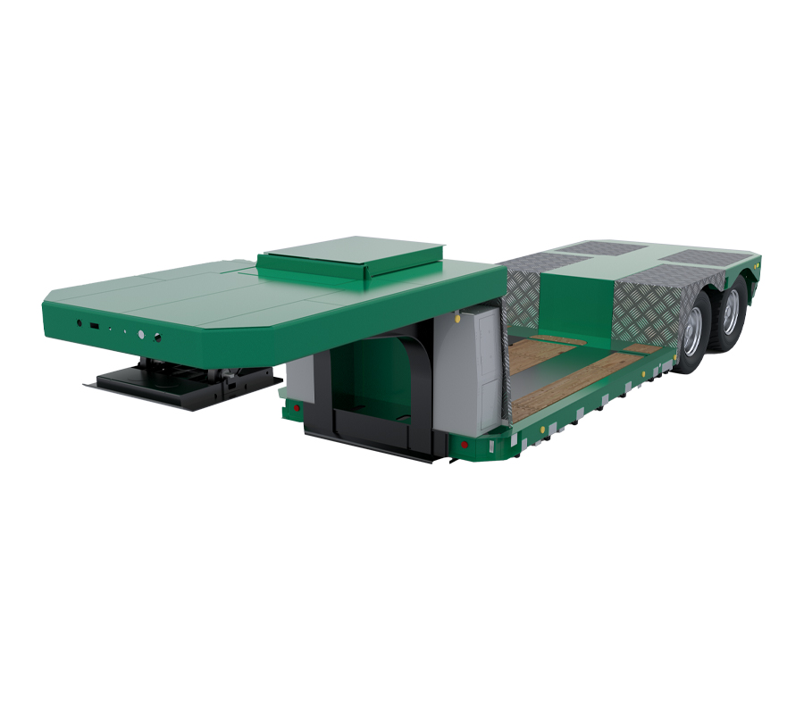 LT-PI1 Semi-trailer pengangkut instrumen presisi flatbed rendah